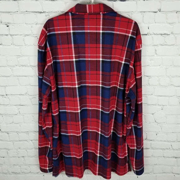 NAUTICA | Sleepwear button up plaid sleep shirt - Picture 4 of 6